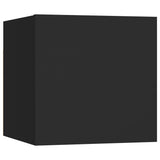 Wall mounted TV cabinets 2 pcs Black 30.5x30x30 cm