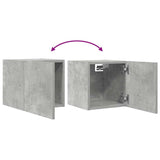 Meubles TV muraux 2 pcs Gris béton 30,5x30x30 cm