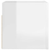 Meuble TV mural Blanc brillant 30,5x30x30 cm