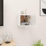 Meuble TV mural Blanc brillant 30,5x30x30 cm