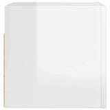 Meubles TV muraux 2 pcs Blanc brillant 30,5x30x30 cm