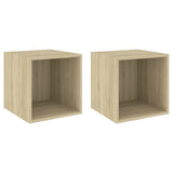 Armoires murales 2 pcs Chêne Sonoma 37x37x37 cm Bois ingénierie