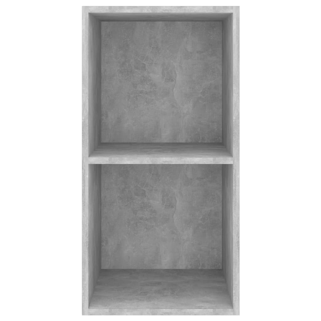 Meuble TV mural Gris béton 37x37x72 cm Bois d’ingénierie