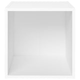 Meubles TV 4 pcs blanc 37x35x37 cm bois d’ingénierie