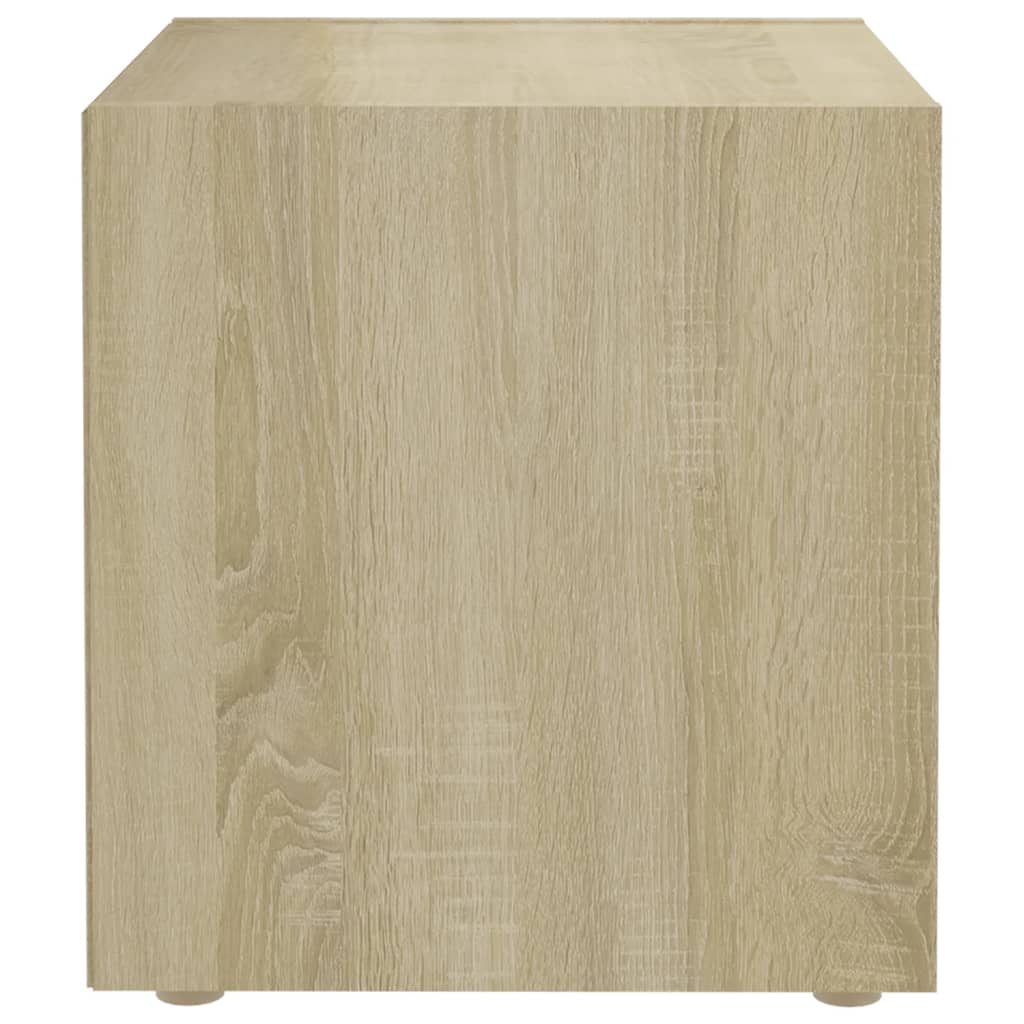 Meuble TV chêne sonoma 37x35x37 cm bois d’ingénierie