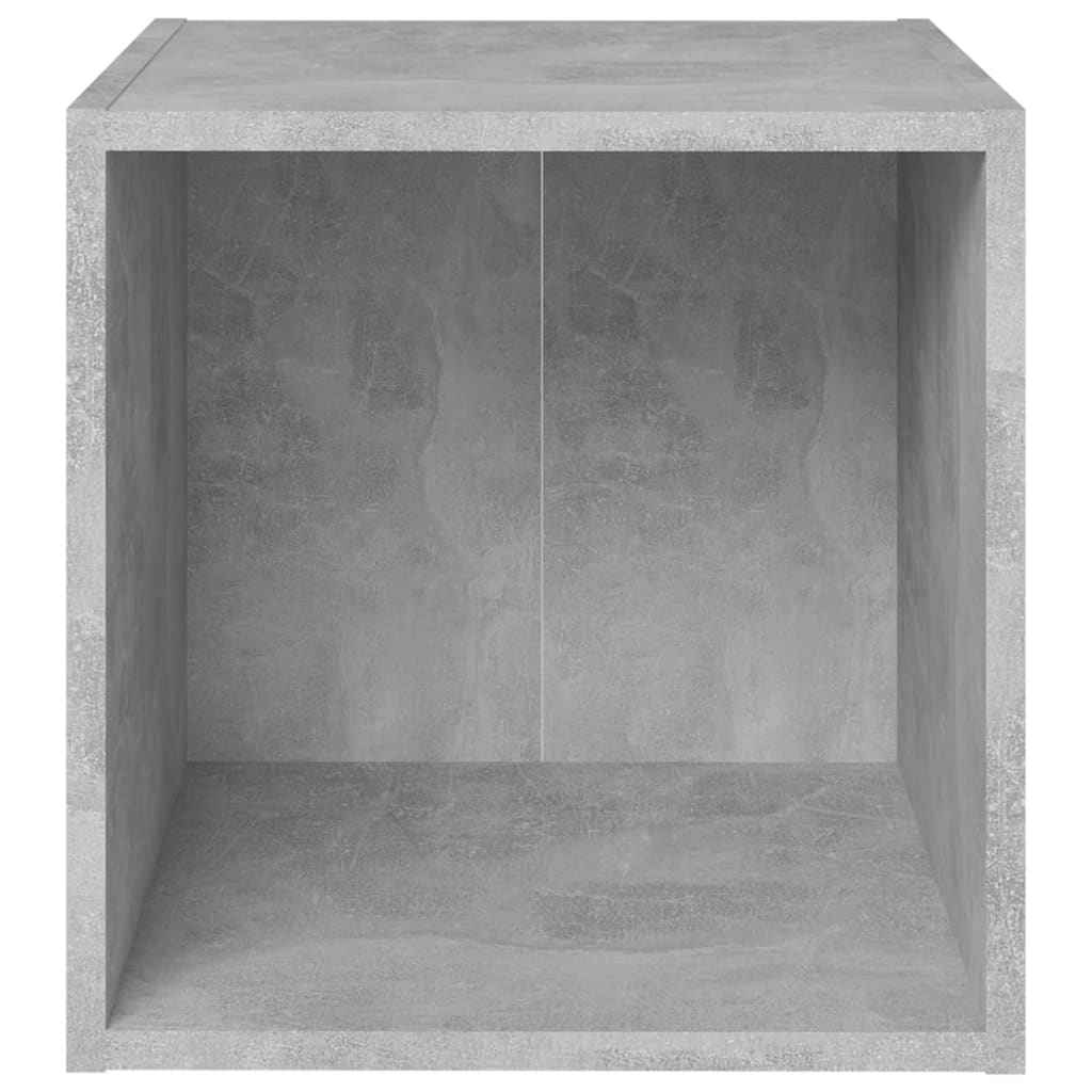 TV cabinet 4 pcs concrete gray 37x35x37 cm engineered wood