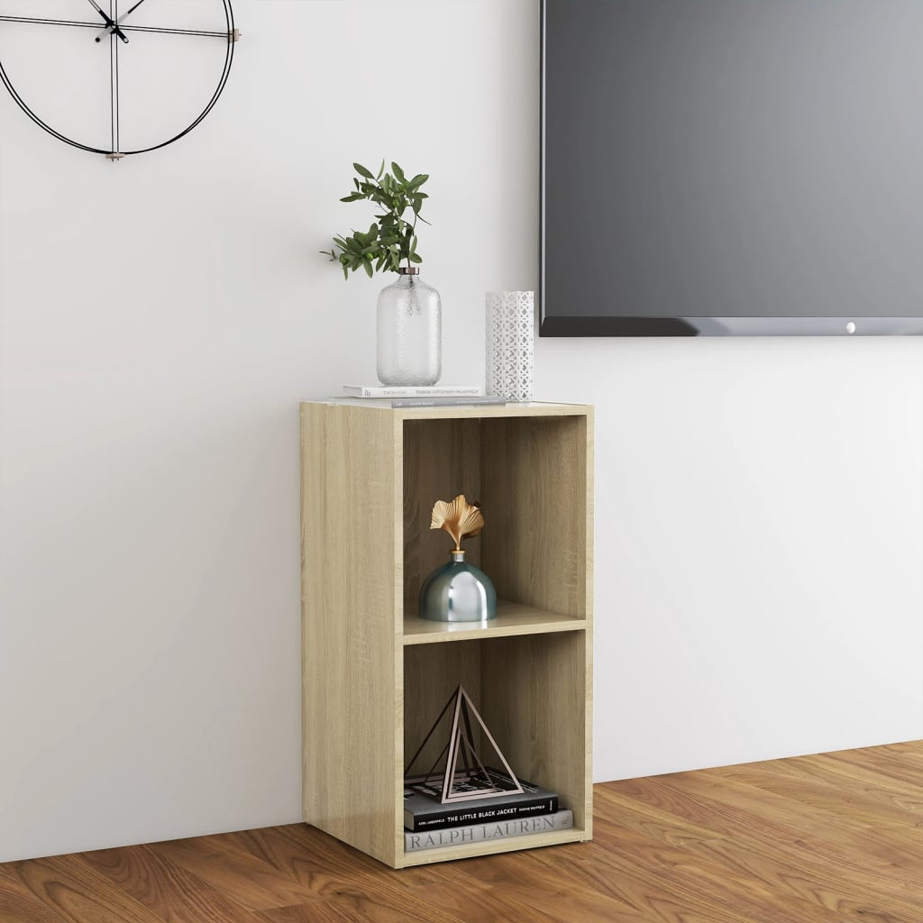 Meuble TV chêne sonoma 72x35x36,5 cm bois d’ingénierie