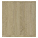 Meuble TV blanc et chêne sonoma 72x35x36,5 cm bois d’ingénierie