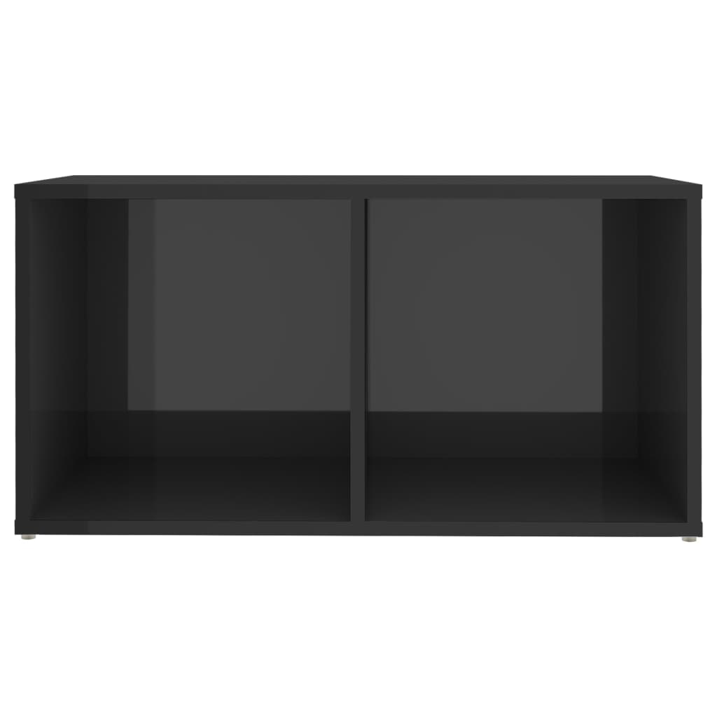 Meuble TV gris brillant 72x35x36,5 cm bois d’ingénierie