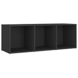 Meuble TV gris 107x35x37 cm bois d’ingénierie