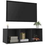 Meuble TV gris 107x35x37 cm bois d’ingénierie