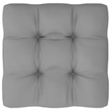 Repose-pied de jardin avec coussin Pin massif