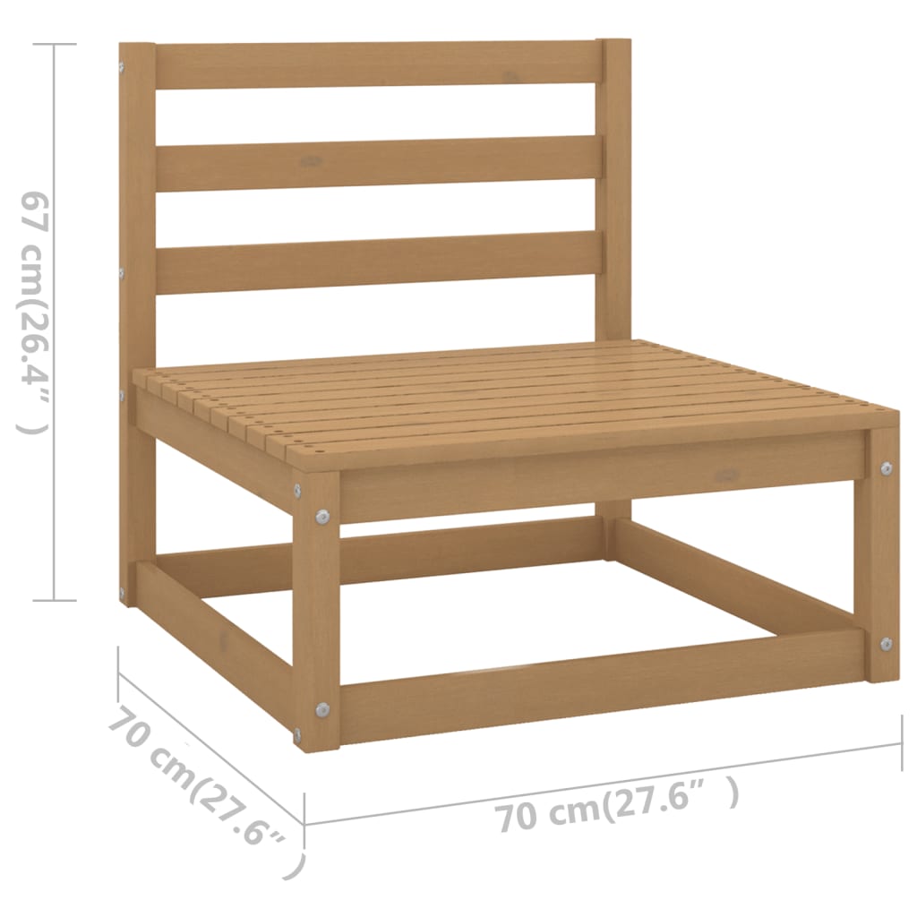 Zentrale Gartensofas mit cremefarbenen Kissen 2 Stk