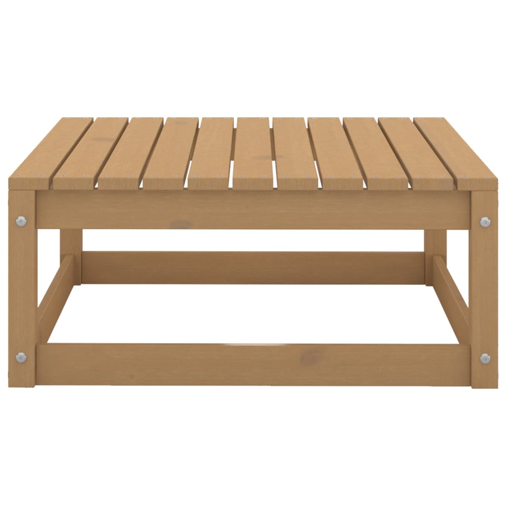 Repose-pieds de jardin avec coussins lot de 2 bois pin massif