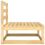 Salon de jardin 2 pcs avec coussins Bois de pin massif