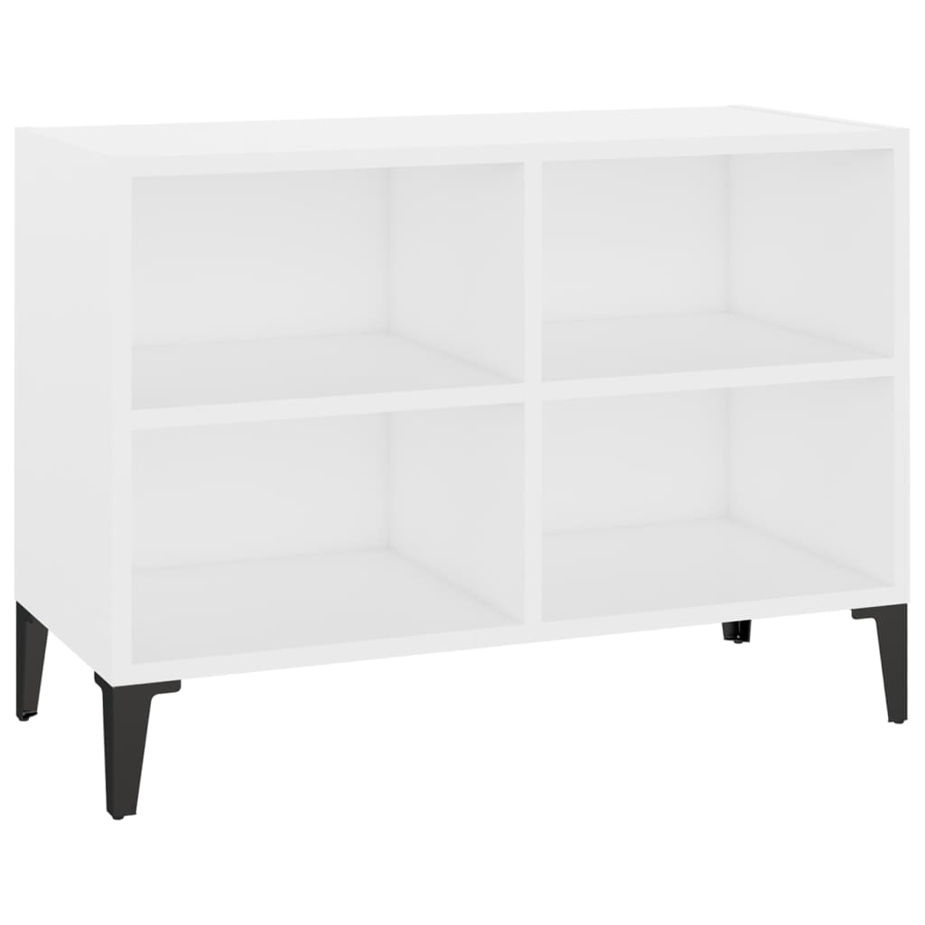 TV cabinet with metal legs White 69.5x30x50 cm