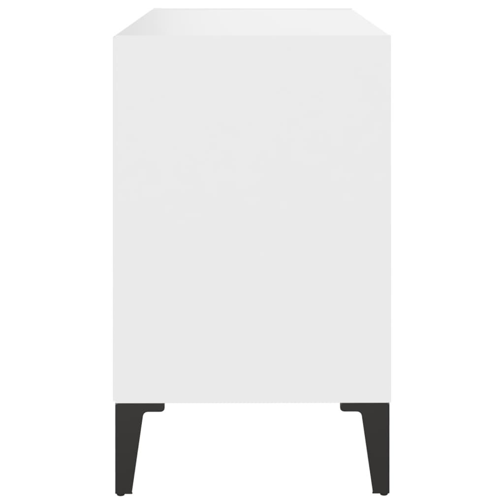 TV cabinet with metal legs White 69.5x30x50 cm