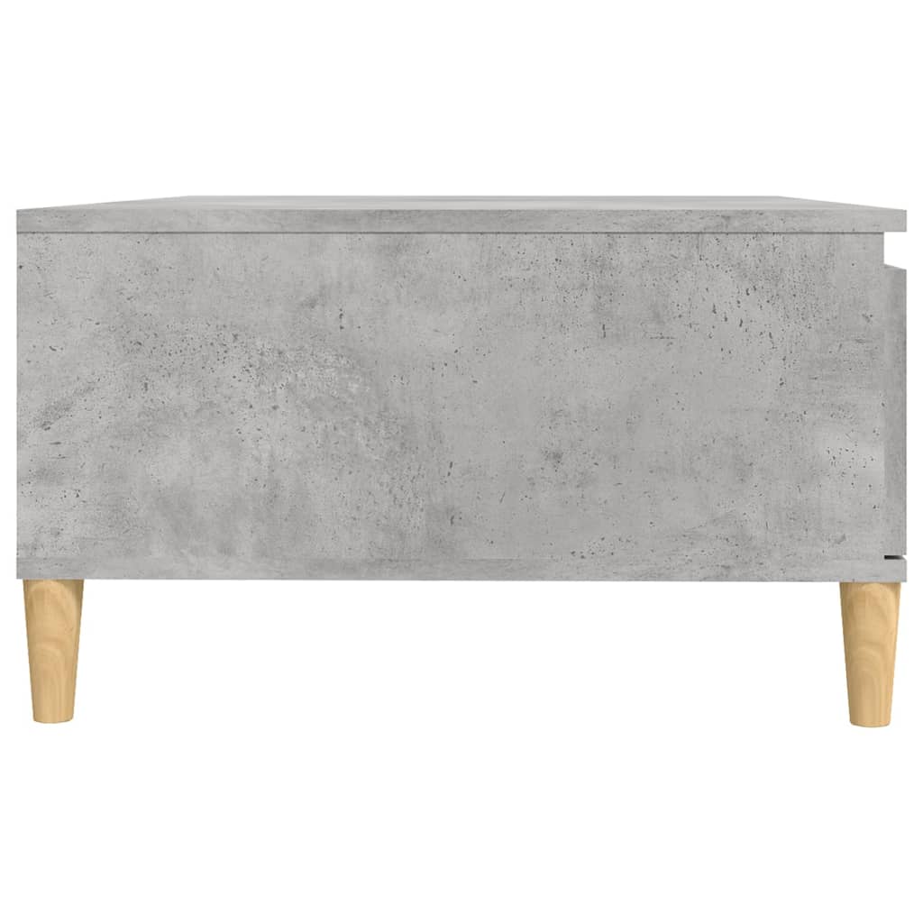 Table basse gris béton 90x60x35 cm bois d'ingénierie