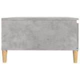 Table basse gris béton 90x60x35 cm bois d'ingénierie