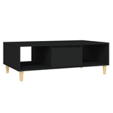 Table basse noir 103,5x60x35 cm bois d'ingénierie