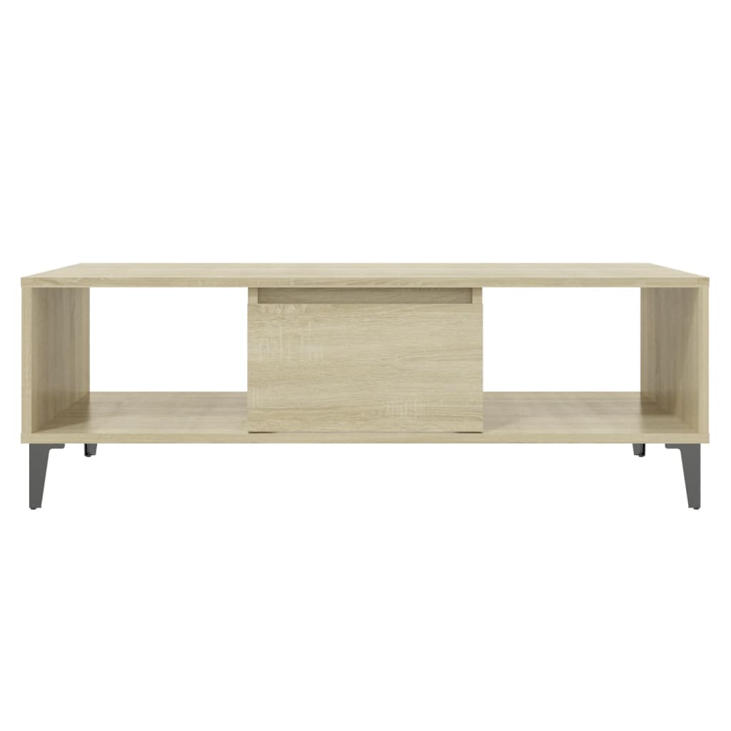 Table basse chêne sonoma 103,5x60x35 cm bois d'ingénierie