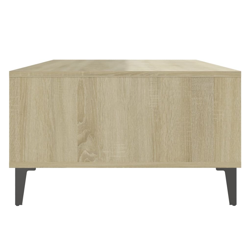 Table basse chêne sonoma 103,5x60x35 cm bois d'ingénierie