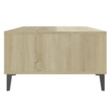 Table basse chêne sonoma 103,5x60x35 cm bois d'ingénierie