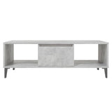 Table basse gris béton 103,5x60x35 cm bois d'ingénierie