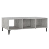 Table basse gris béton 103,5x60x35 cm bois d'ingénierie