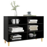 Schwarzes Sideboard 103,5 x 35 x 70 cm, Holzwerkstoff