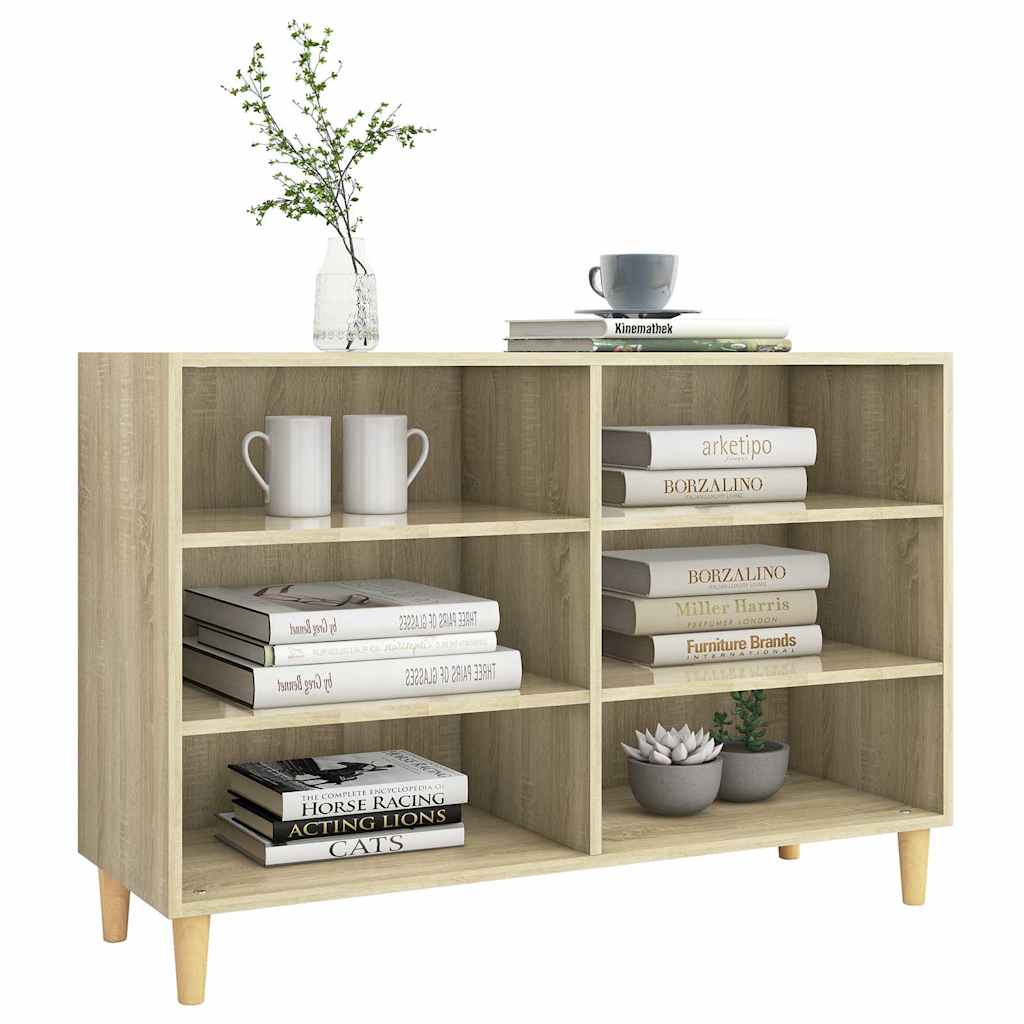 Sideboard aus Sonoma-Eiche, 103,5 x 35 x 70 cm, Holzwerkstoff