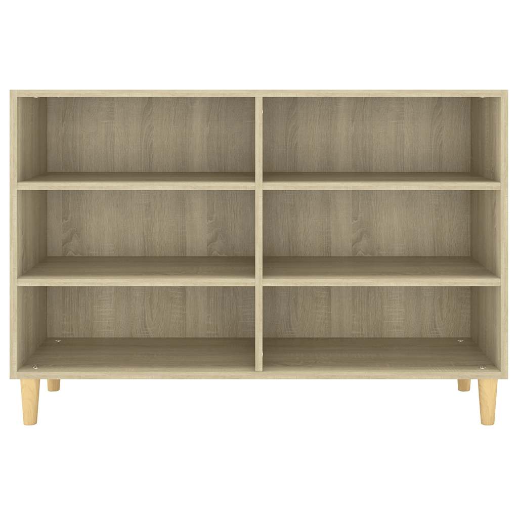 Sideboard aus Sonoma-Eiche, 103,5 x 35 x 70 cm, Holzwerkstoff