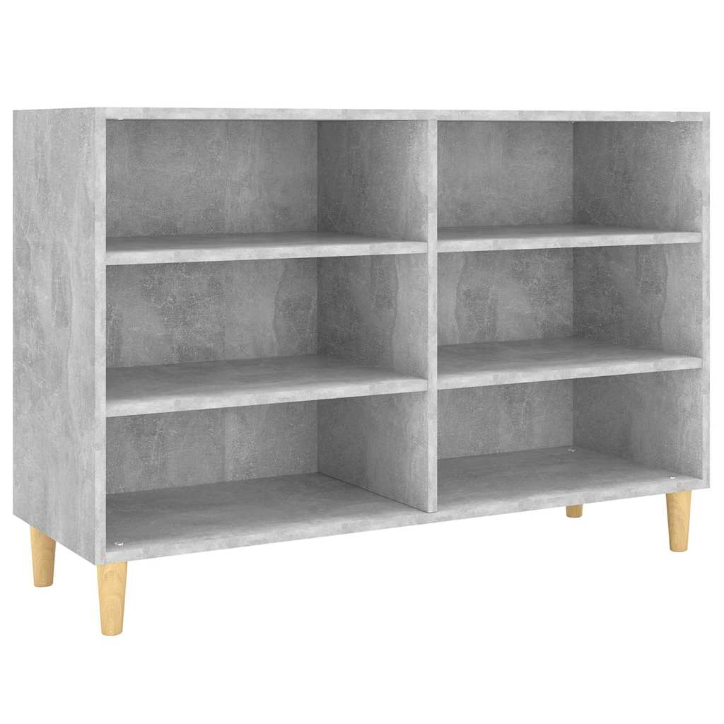 Buffet gris béton 103,5x35x70 cm bois d'ingénierie