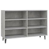 Betongraues Sideboard 103,5 x 35 x 70 cm, Holzwerkstoff