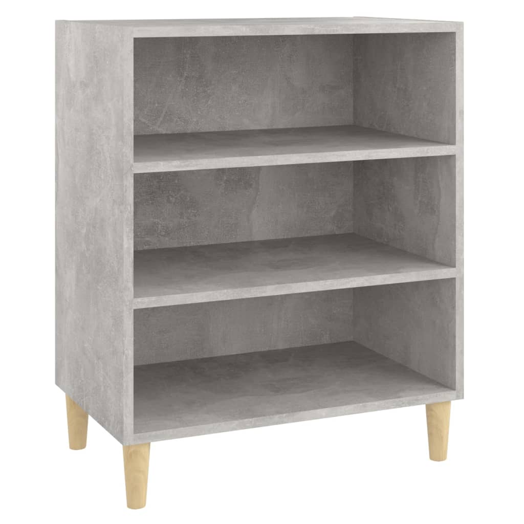 Buffet gris béton 57x35x70 cm bois d'ingénierie