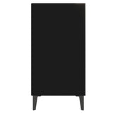 Buffet noir 57x35x70 cm bois d’ingénierie