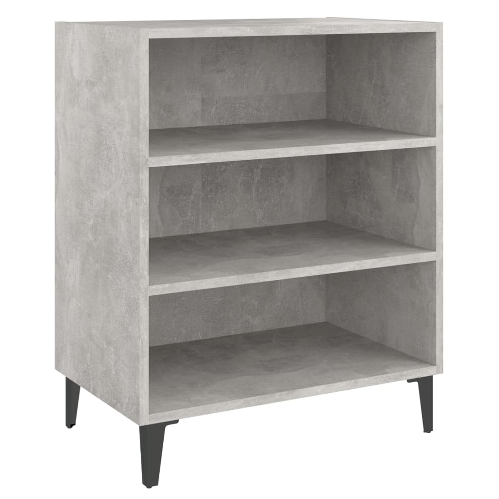 Betongraues Sideboard 57x35x70 cm, Holzwerkstoff