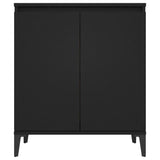 Buffet noir 60x35x70 cm bois d'ingénierie