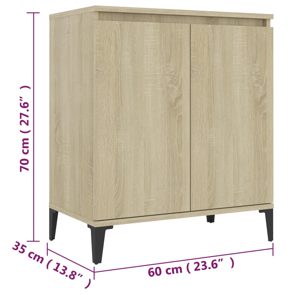 Sonoma oak sideboard 60x35x70 cm engineered wood