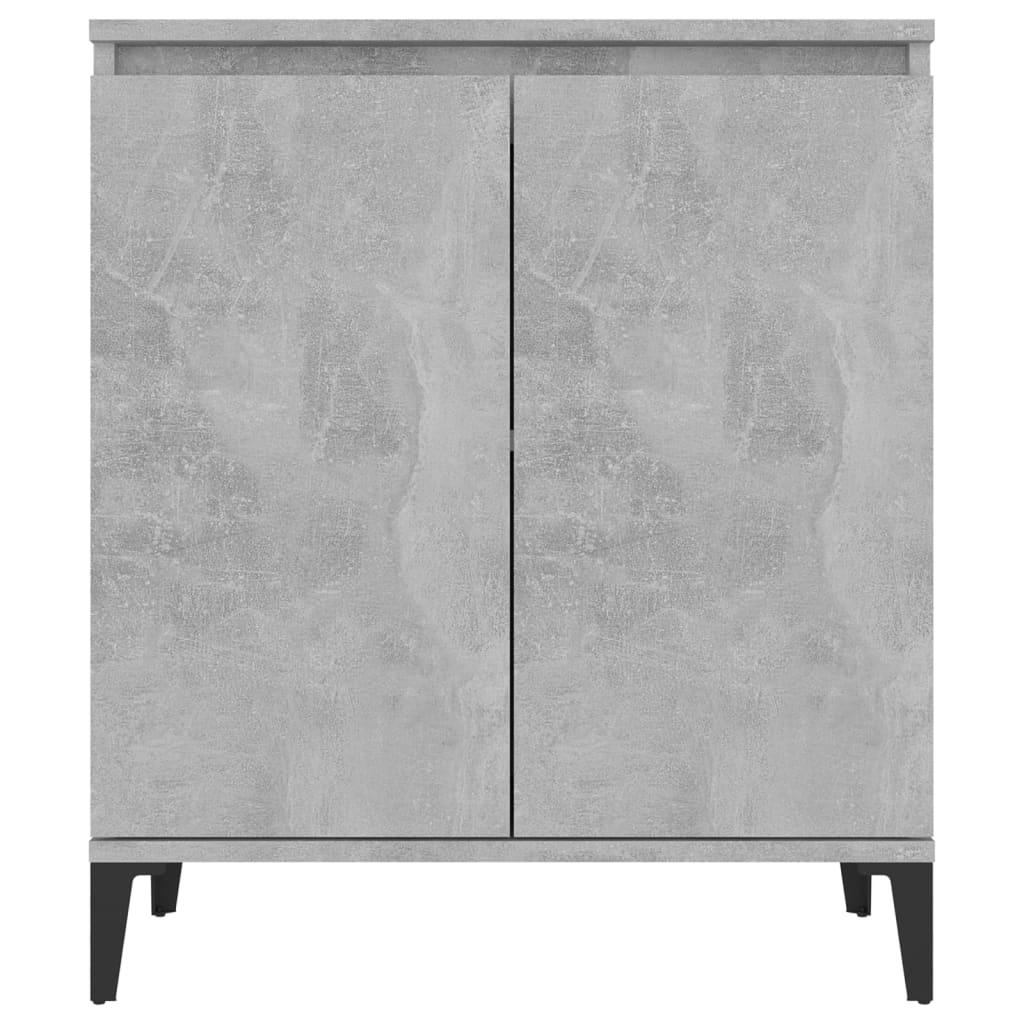 Betongraues Sideboard 60x35x70 cm, Holzwerkstoff