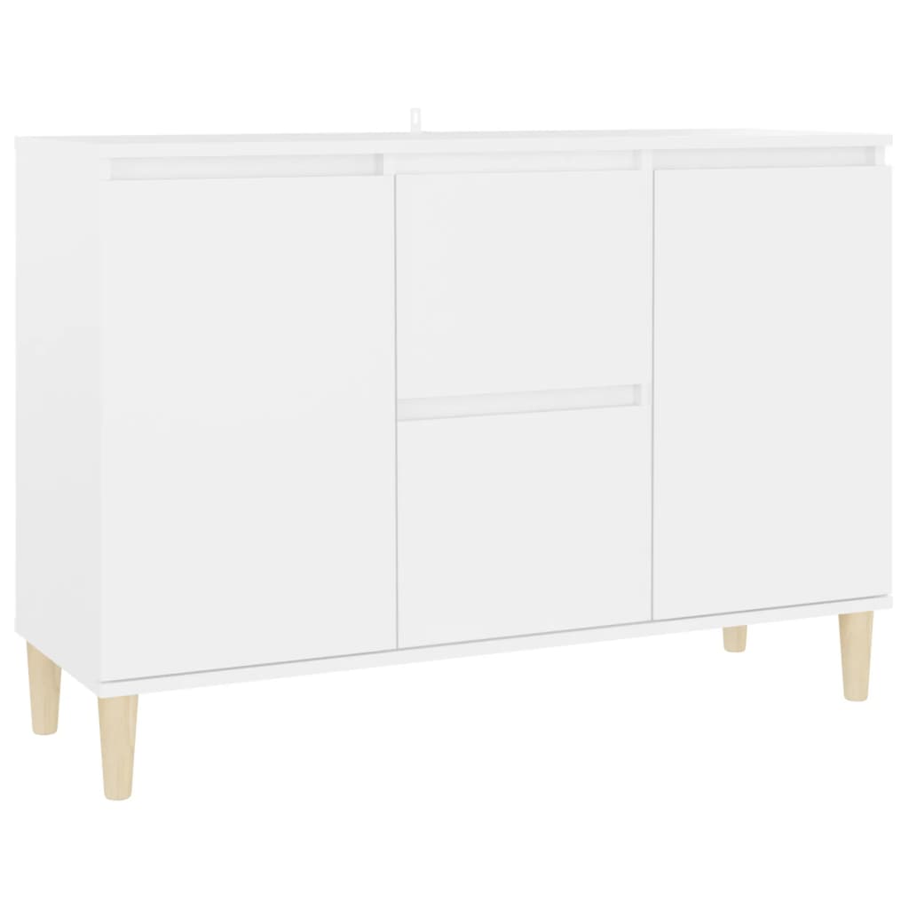 Buffet blanc 101x35x70 cm bois d'ingénierie