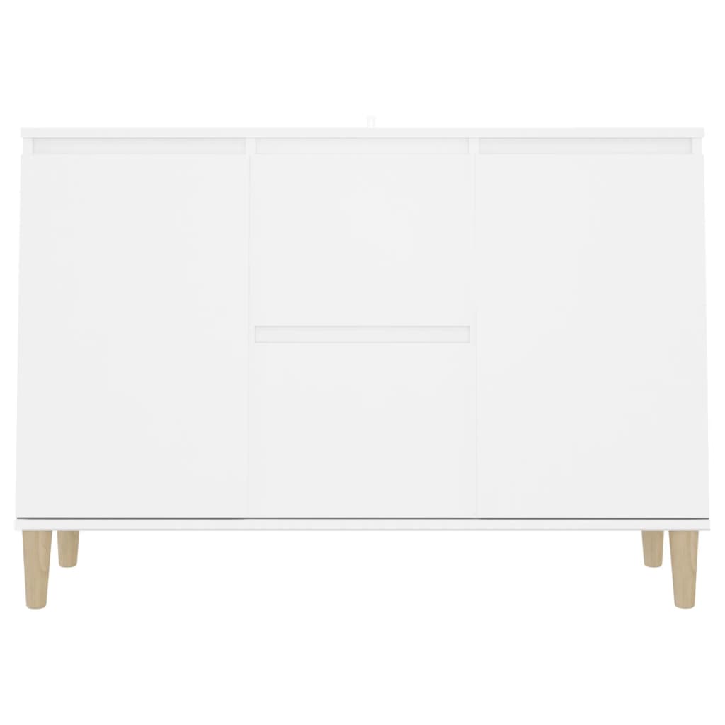 Weißes Sideboard 101x35x70 cm aus Holzwerkstoff