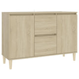 Buffet chêne sonoma 101x35x70 cm bois d'ingénierie