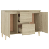 Buffet chêne sonoma 101x35x70 cm bois d'ingénierie