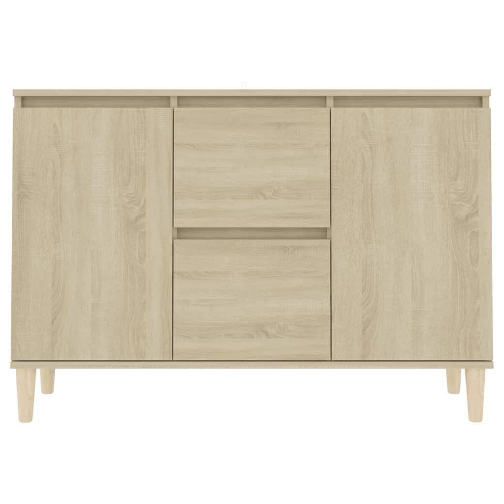 Buffet chêne sonoma 101x35x70 cm bois d'ingénierie