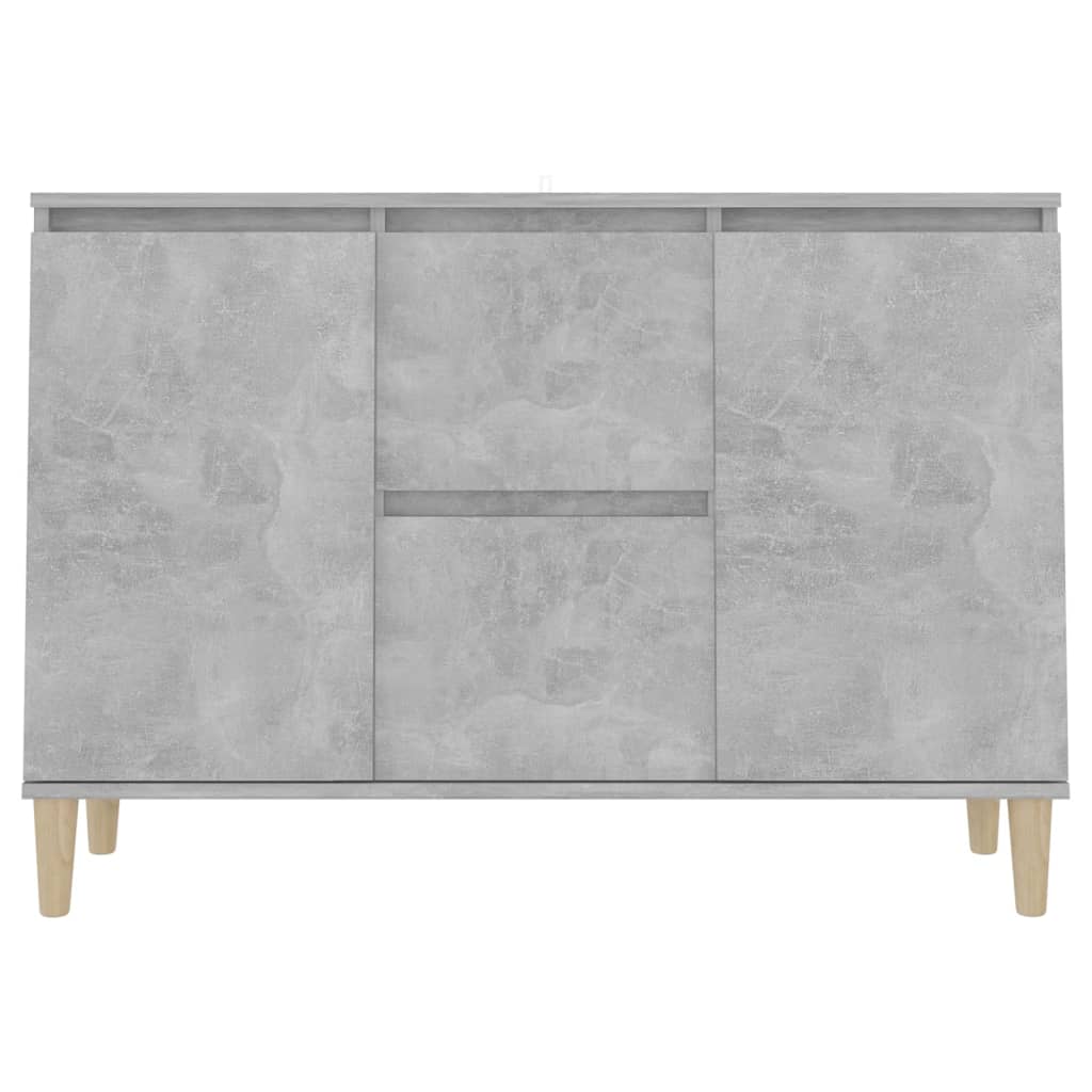 Buffet gris béton 101x35x70 cm bois d'ingénierie