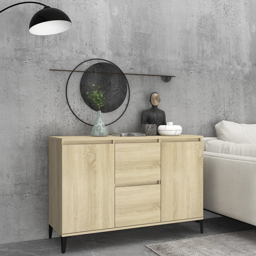 Sonoma oak sideboard 104x35x70 cm engineered wood