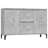 Betongraues Sideboard 104x35x70 cm, Holzwerkstoff