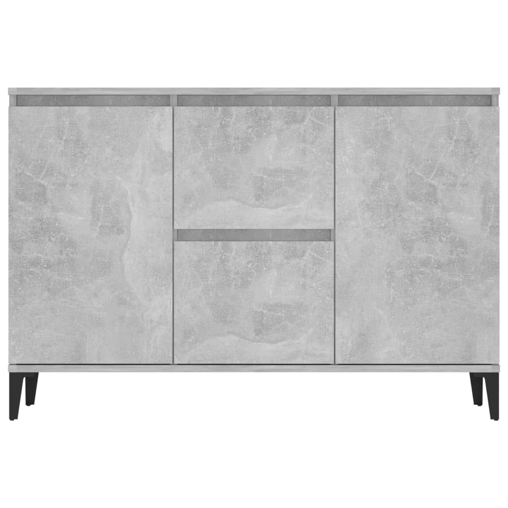 Betongraues Sideboard 104x35x70 cm, Holzwerkstoff