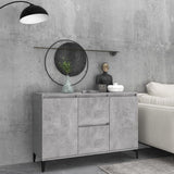 Betongraues Sideboard 104x35x70 cm, Holzwerkstoff